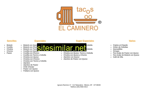 tacoselcaminero.com.mx alternative sites