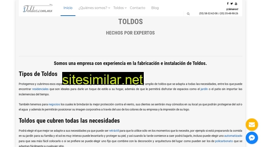 toldos.com.mx alternative sites