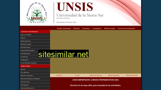 unsis.edu.mx alternative sites