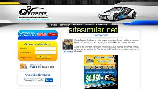 vitesseautomotriz.com.mx alternative sites