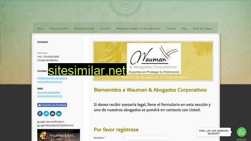 wauman-abogados-corporativos.com.mx alternative sites