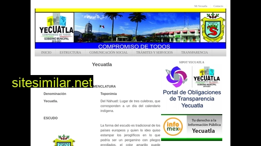 yecuatla.gob.mx alternative sites