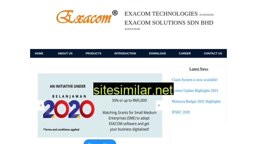 exacom.com.my alternative sites