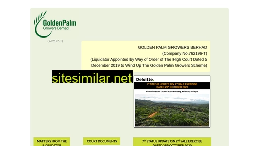 goldenpalm.com.my alternative sites