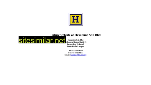 Hexamine similar sites