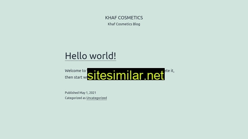 khafcosmetic.com.my alternative sites