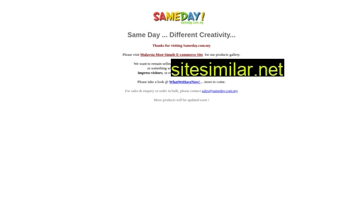sameday.com.my alternative sites