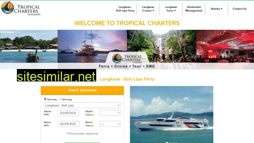 Tropicalcharters similar sites
