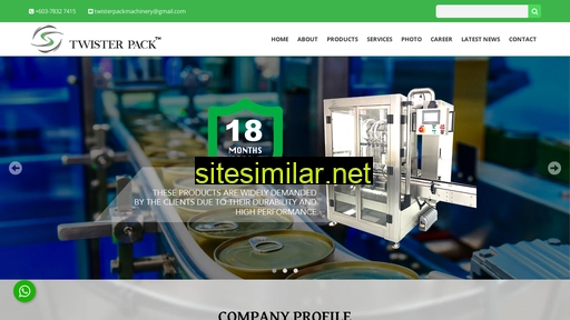 Twisterpackmachinery similar sites