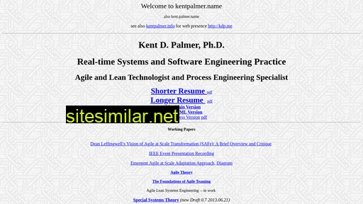 Kentpalmer similar sites