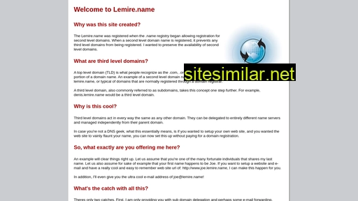 lemire.name alternative sites