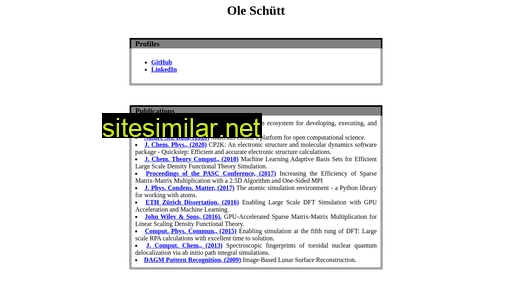 ole.schuett.name alternative sites