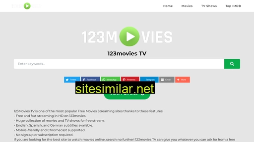 123moviestv.net alternative sites