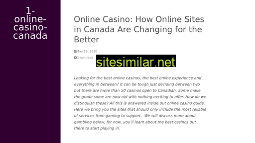 1-online-casino-canada.net alternative sites
