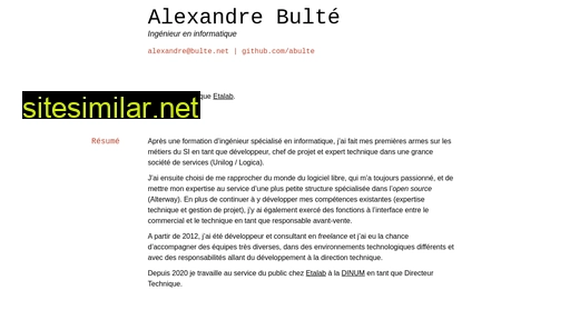alexandre.bulte.net alternative sites