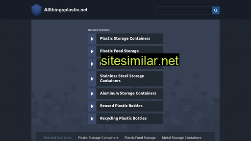 Allthingsplastic similar sites