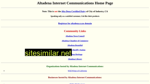 altadena.net alternative sites