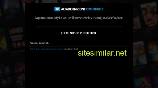 Altadefinizionecommunity similar sites