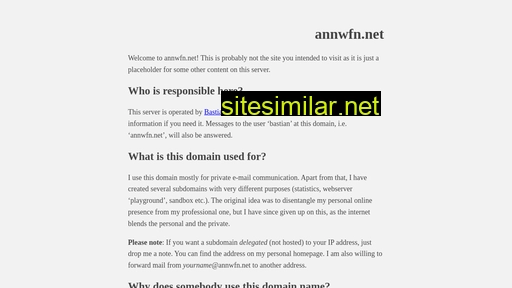 annwfn.net alternative sites