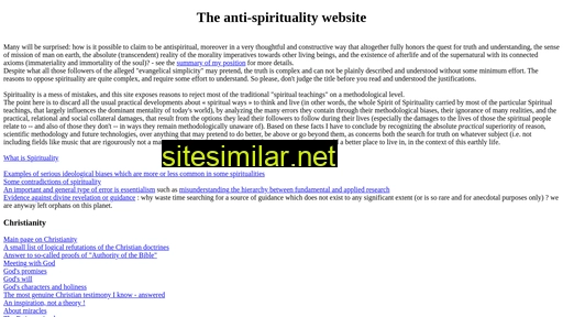 antispirituality.net alternative sites
