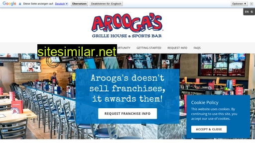 aroogasfranchising.net alternative sites