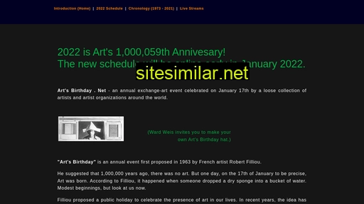 artsbirthday.net alternative sites