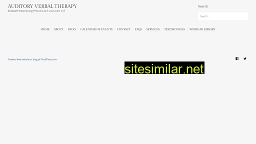 Auditoryverbaltherapy similar sites