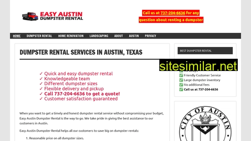 Austindumpsterrental similar sites