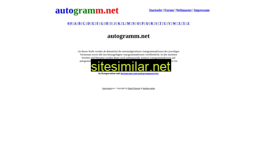 autogramm.net alternative sites