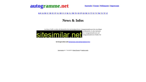autogramme.net alternative sites