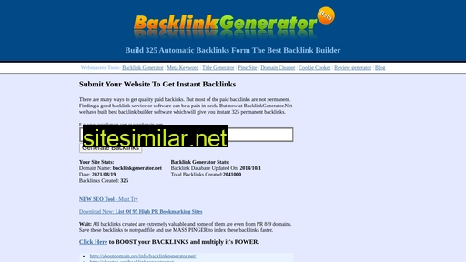backlinkgenerator.net alternative sites