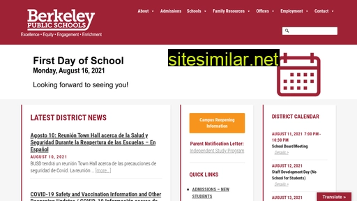 berkeleyschools.net alternative sites