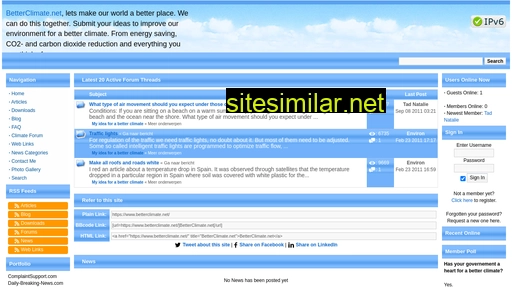 betterclimate.net alternative sites