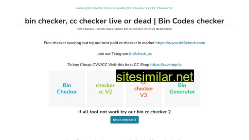 bin-checker.net alternative sites