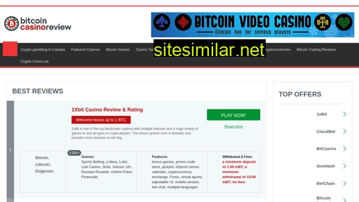 Bitcoincasinoreview similar sites