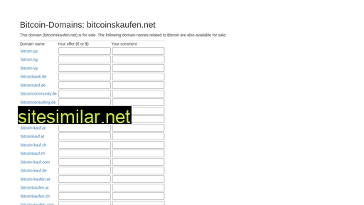 bitcoinskaufen.net alternative sites