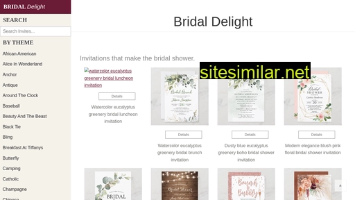 bridaldelight.net alternative sites