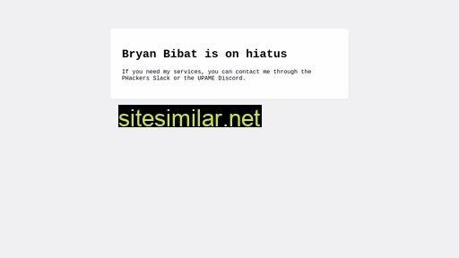 bryanbibat.net alternative sites