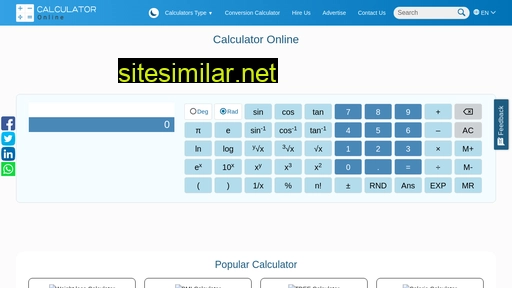 Calculator-online similar sites