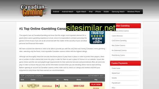 canadiangambling.net alternative sites