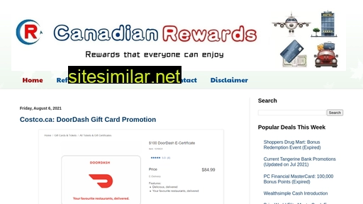 canadianrewards.net alternative sites