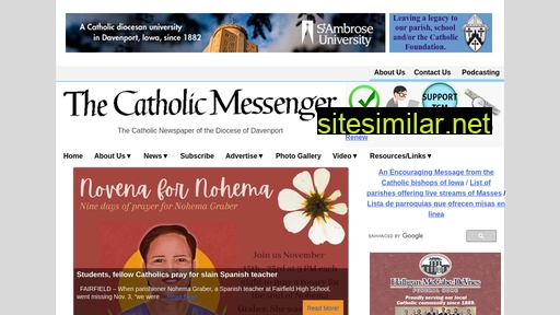 Catholicmessenger similar sites