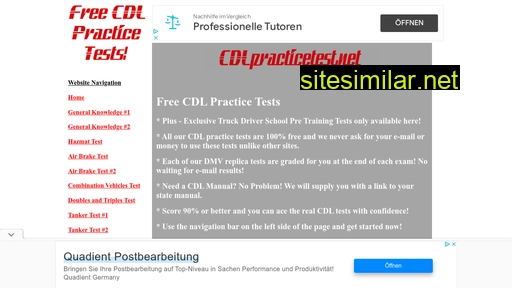 cdlpracticetest.net alternative sites