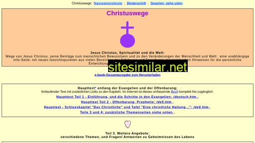 christuswege.net alternative sites