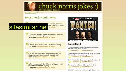 Chucknorrisjokes similar sites