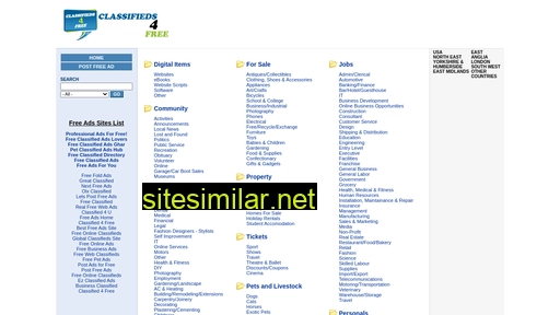 Classified4free similar sites