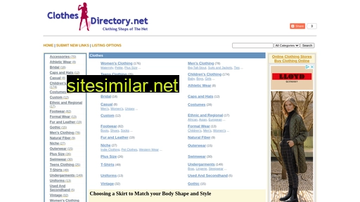 clothesdirectory.net alternative sites