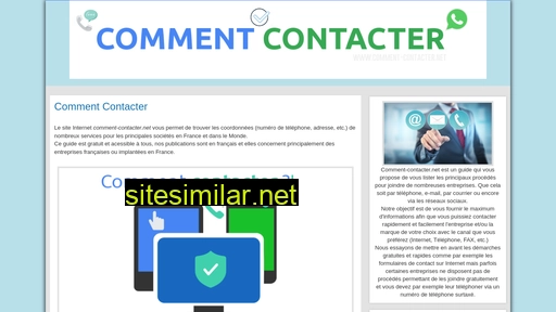 comment-contacter.net alternative sites