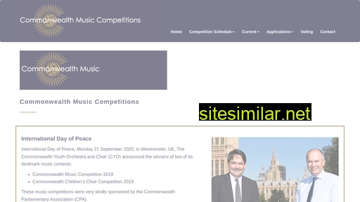 Commonwealth-music-competitions similar sites