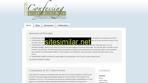 confessingchrist.net alternative sites